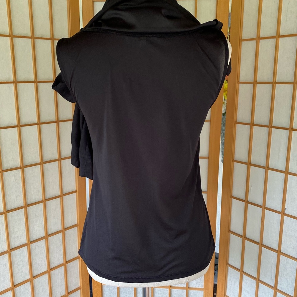 💲 Rose & Olive Black Top With Attached Tank SZ S - Picture 11 of 12